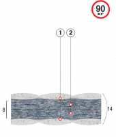 ВЕЛАМ Матрас Бриз 70х190 см