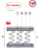 ВЕЛАМ Матрас ТРЕНД 80х190 см
