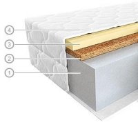 Матрас беспружинный Vegas Matrix 80x200