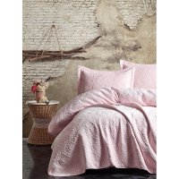 Покрывало с наволочками Cotton Box Покрывало с наволочками Soft Pembe, 240х260см