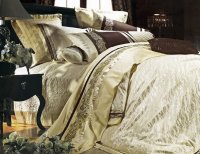 Постельное белье La Scala Жаккард Шелковый с вышивкой 3D-055 160x220