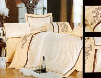 Постельное белье La Scala Жаккард Шелковый с вышивкой 3D-073 160x220