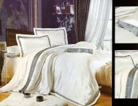 Постельное белье La Scala Жаккард Шелковый с вышивкой 3D-075 160x220