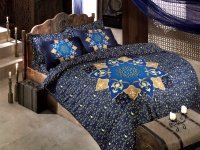 Постельное белье Cotton Box Великолепный век NILUFER LACIVERT 200х220