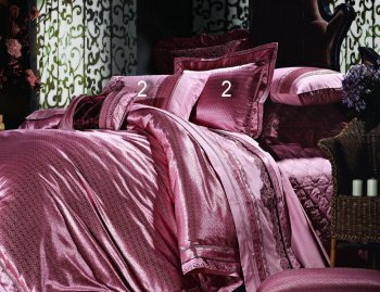 Постельное белье La Scala Жаккард Шелковый с вышивкой 3D-062 200x220