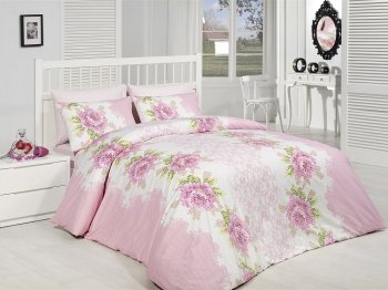 Постельное белье Melis v1 Pembe 200x220