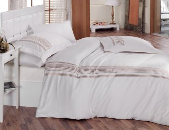 Постельное белье Cotton Box ALWAYS BEYAZ 200х220