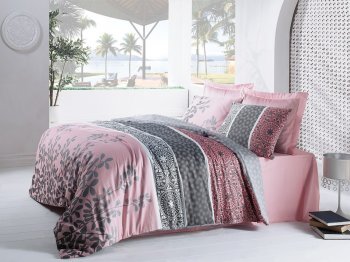 Постельное белье Cotton Box MAHIDEVRAN PEMBE 200х220
