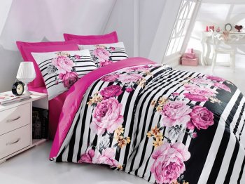 Постельное белье Cotton Box ROZALIN FUSYA 200х220