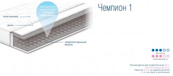 Матрац ЧЕМПИОН 1 160х200
