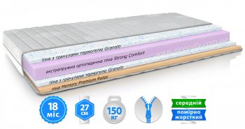 Матрац Belsonno VERDE III / ВЕРДЕ III 90x190 см