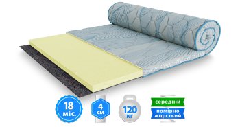 Матрац топер QUEENS / КВІНС 80x190