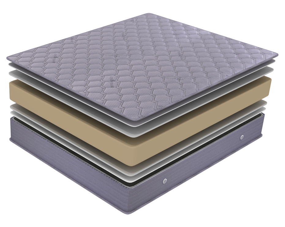 1. Терморегулирующая ткань Dormire Style2. Комфорт-слой хлопчатобумажная фибра3. Анатомический слой (вшит в чехол матраса) &ndash; пена Eliocell Soft 1,5 cm4. Ортопедический слой-основа &ndash; пена Eliocell Firm 16 cm5. Анатомический слой (вшит в чехол матраса) &ndash; пена Eliocell Soft 1,5 cm6. Комфорт-слой хлопчатобумажная фибра7. Борт матраса с аэраторами