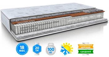 Матрац Стандарт КЛАСИК 80х200